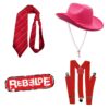 Suspensório Rbd Chapeu Rebeldes Chapeu Mia Lupita Roberta Anahi - Imagem 2
